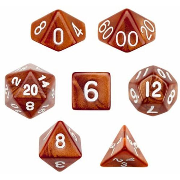 تاس بازی ویز دایس مدل Copper Sands بسته 7 عددی