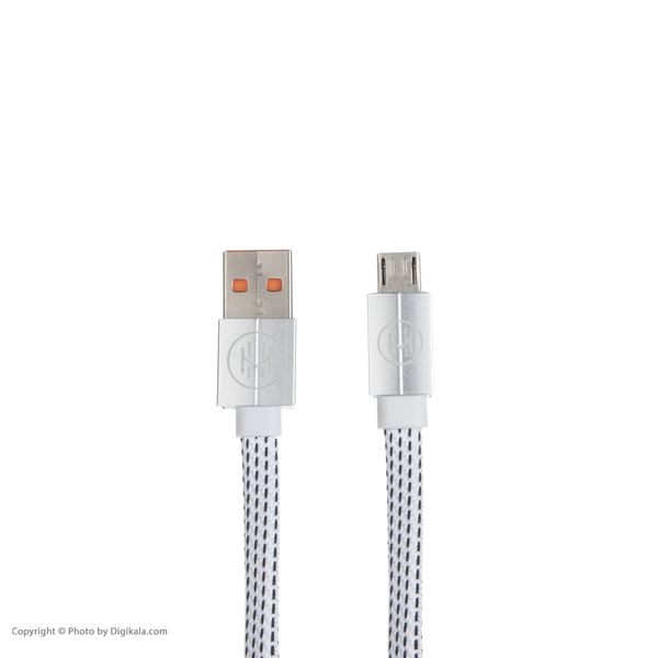 کابل تبدیل USB به microUSB اچ اند ام مدل C03 طول 0.2 متر