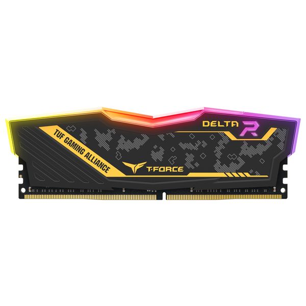 رم دسکتاپ DDR4 تک کاناله 3200 مگاهرتز CL16 تیم گروپ مدل DELTA TUF ظرفیت 16 گیگابایت