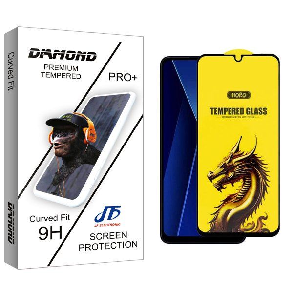 محافظ صفحه نمایش جی اف مدل Diamond Y-Horo مناسب برای گوشی موبایل شیائومی poco c65