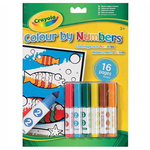 بسته رنگ آمیزی کرایولا مدل Colour by Numbers