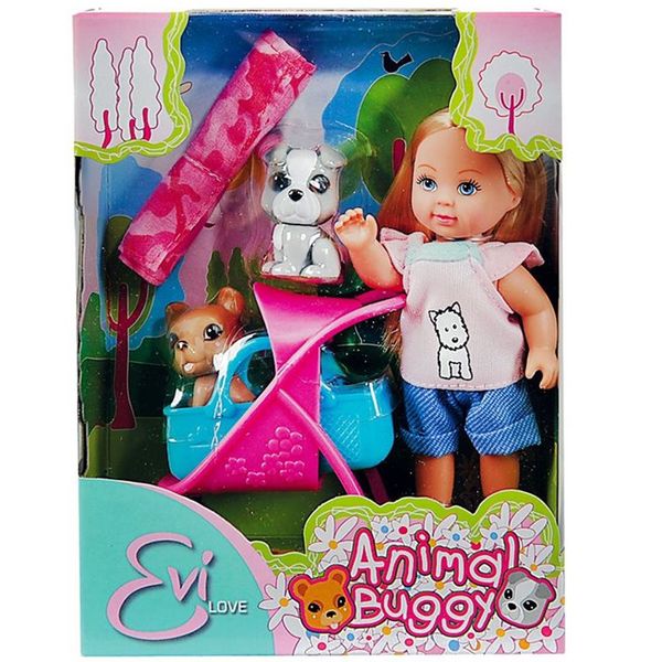 عروسک سیمبا مدل Animal Buggy سایز کوچک