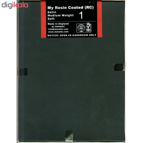 کاغذ عکاسی سیاه و سفید ساتن ام اس ان دبلیو بی سی مدل RC سایز ۲۱×۱۶ بسته ۱۰۰ عددی