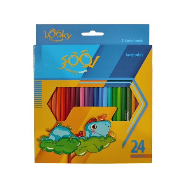 مداد رنگی 24 رنگ لوکی مدل 24 طرح 4 کد 007