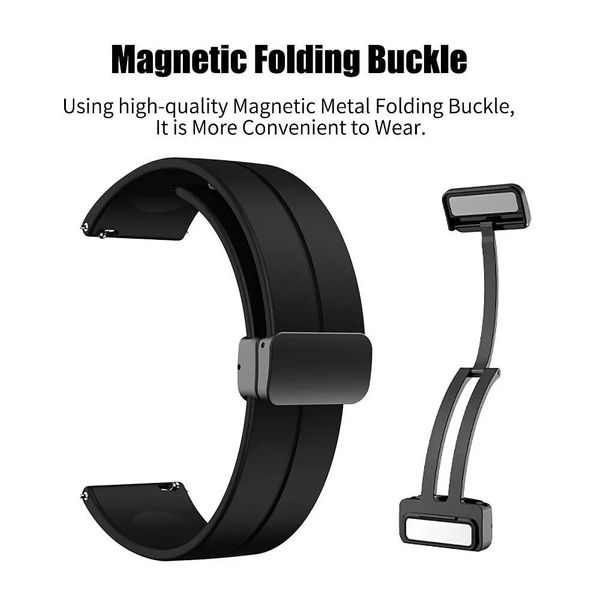 بند راینو مدل Magnetic D-Buckle مناسب برای ساعت هوشمند امیزفیت Bip U / Bip U Pro