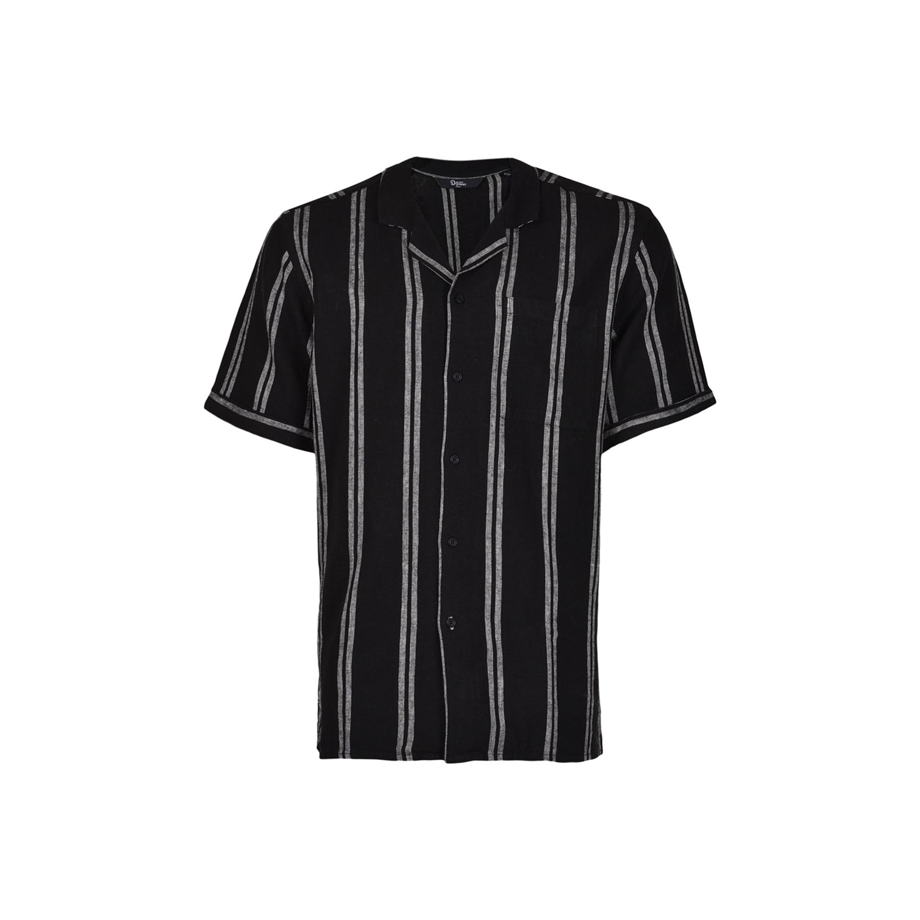 پیراهن آستین کوتاه مردانه بادی اسپینر مدل 5504 کد 1 رنگ مشکی