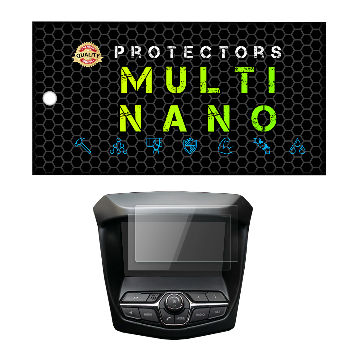 محافظ صفحه نمایش خودرو مولتی نانو مدل X-S2N مناسب برای چری Arrizo 5 بسته دو عددی