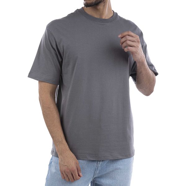 تی شرت آستین کوتاه مردانه جوتی جینز مدل یقه گرد کد 1551436 رنگ نوک مدادی