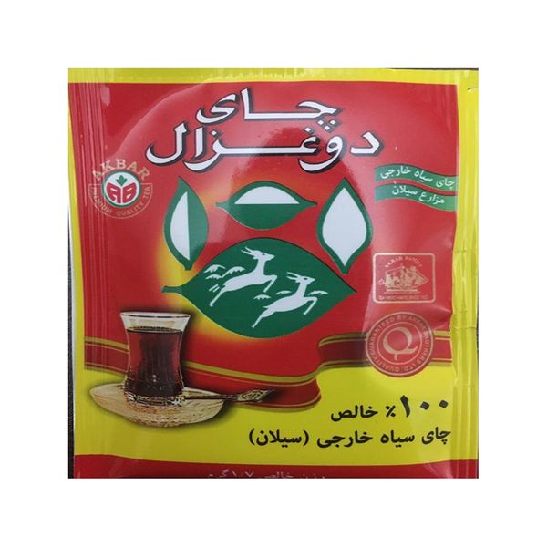 چای سیاه کیسه ای دوغزال -1.7 گرم بسته 100 عددی