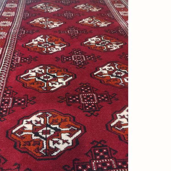 فرش دستباف یک و نیم متری مدل ترکمن کد 6006