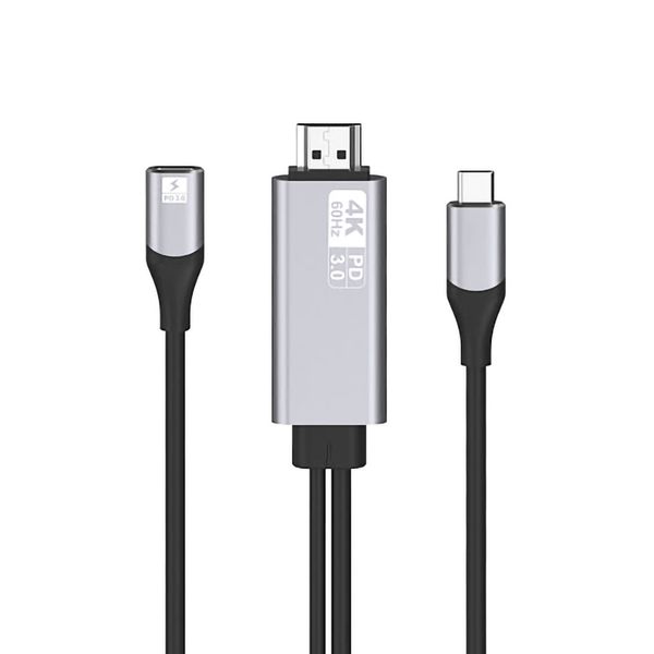 کابل تبدیل USB-C به HDMI / PD اونتن مدل OTN-9572PD