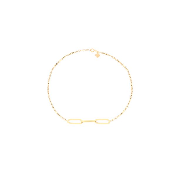 دستبند طلا 18 عیار زنانه ماوی گالری مدل سه حلقه دیپلمات