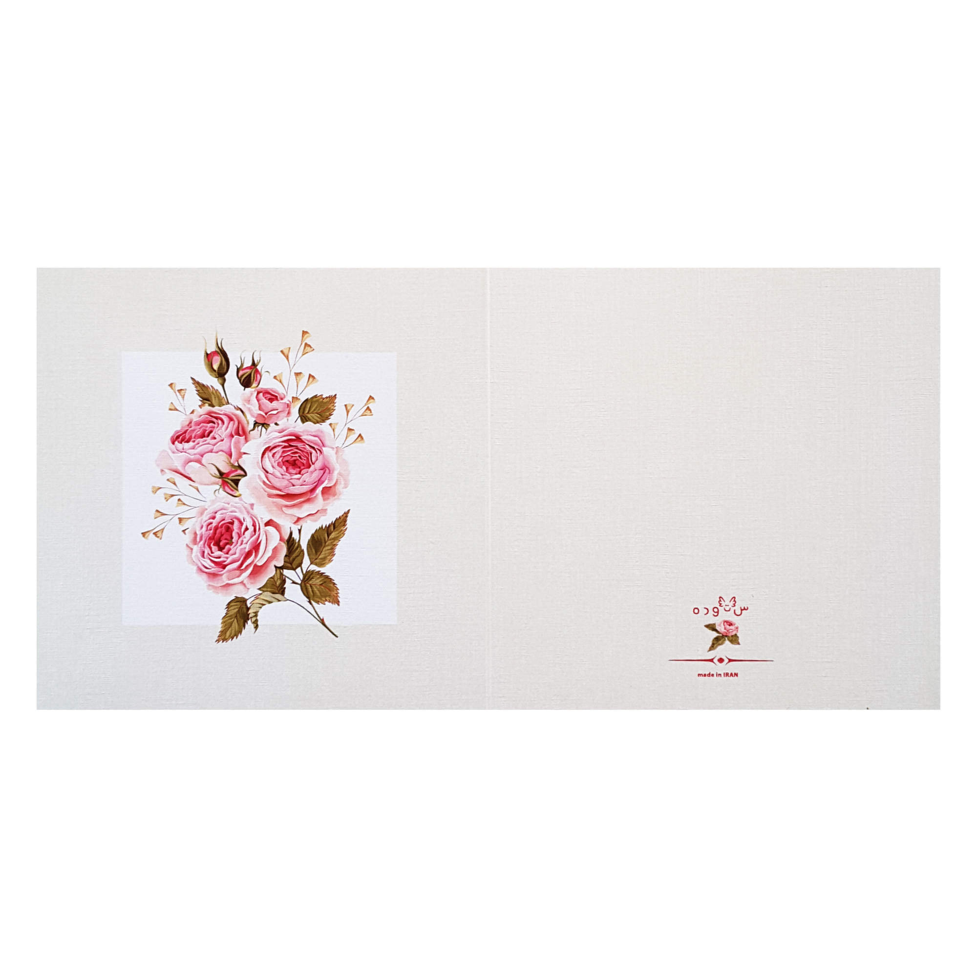 کارت پستال ستوده مدل گلهای رز 01