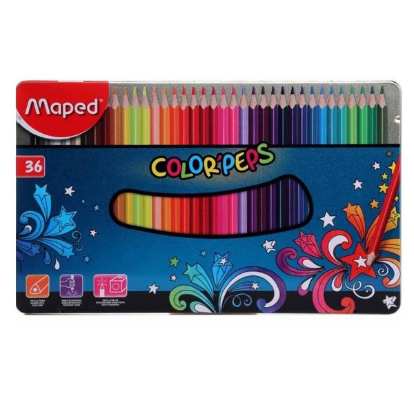 مداد رنگی 36 رنگ مپد کالرپپس کد 8510