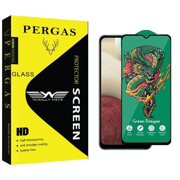 محافظ صفحه نمایش وایلی نایس مدل Pergas Green_Dragon مناسب برای گوشی موبایل سامسونگ Galaxy A12