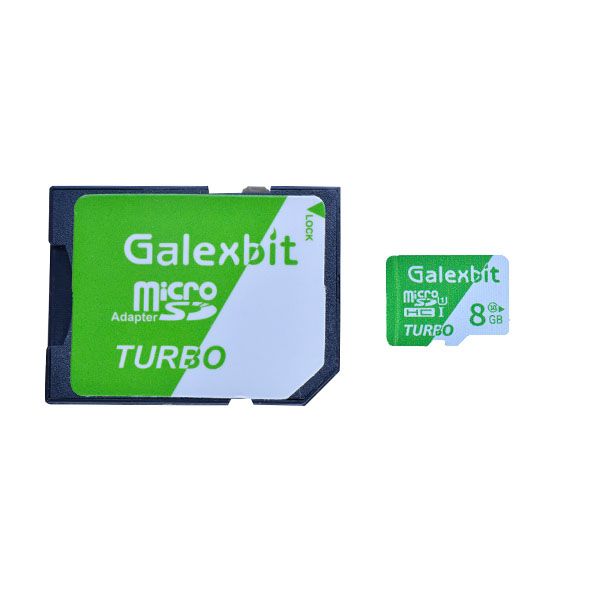 کارت حافظه microSDHC گلکسبیت مدل Turbo کلاس 10 استاندارد UHS-I سرعت 70MBps ظرفیت 8 گیگابایت به همراه آداپتور SD