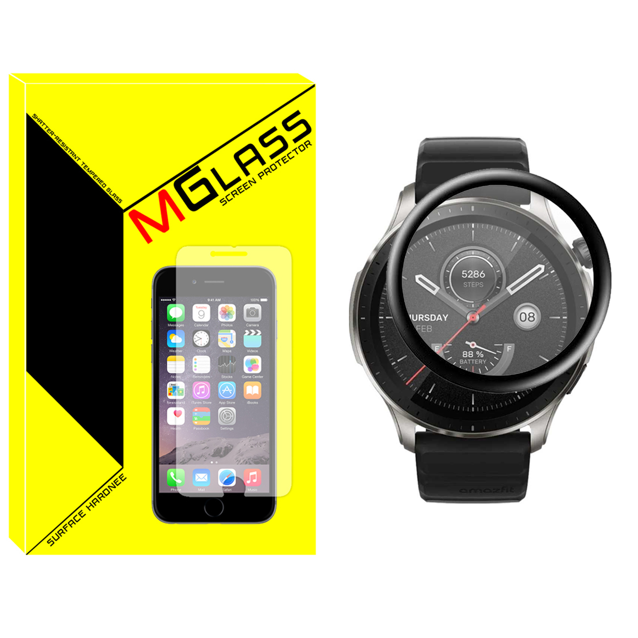 محافظ صفحه نمایش نانو ام‌گلس مدل Pmma-MG مناسب برای ساعت هوشمند امیزفیت GTR 4