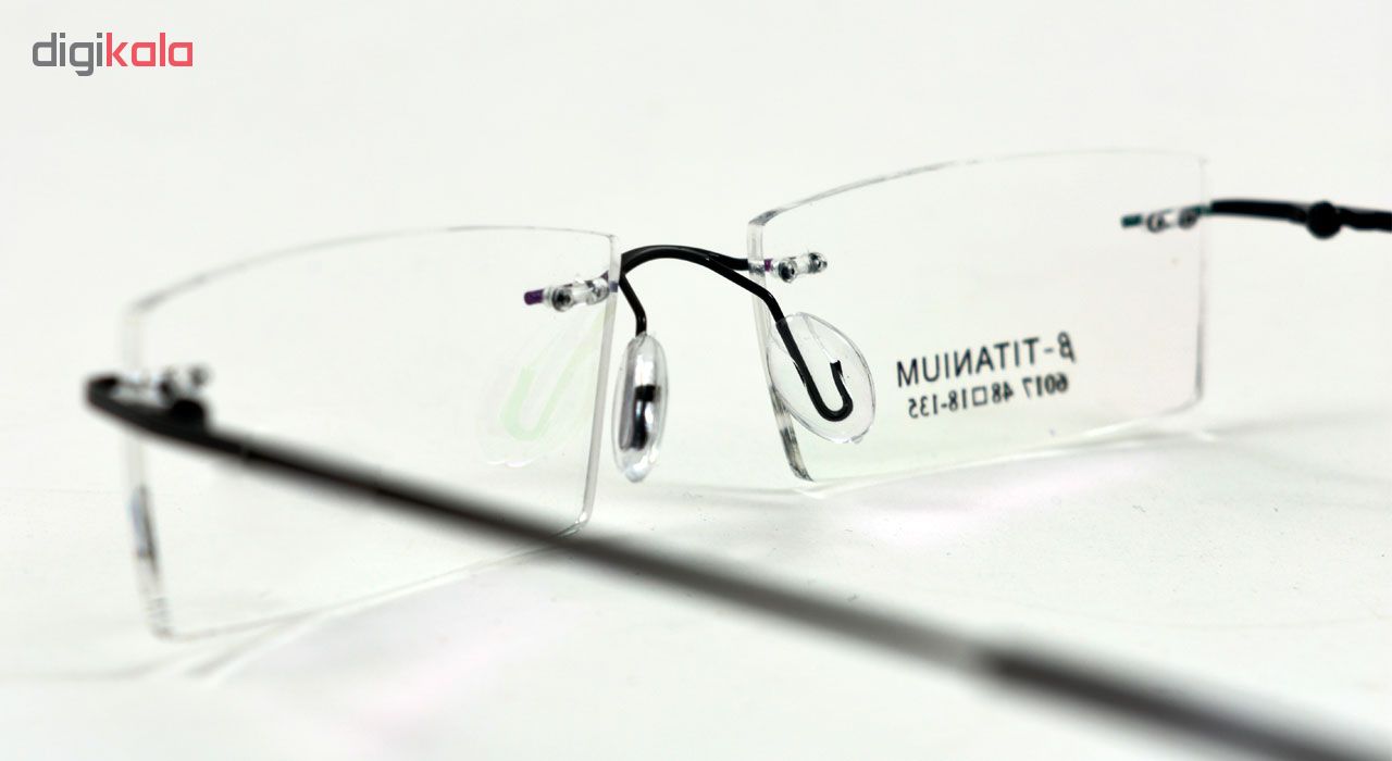فریم عینک طبی مدل Beta Titanium Polished Black