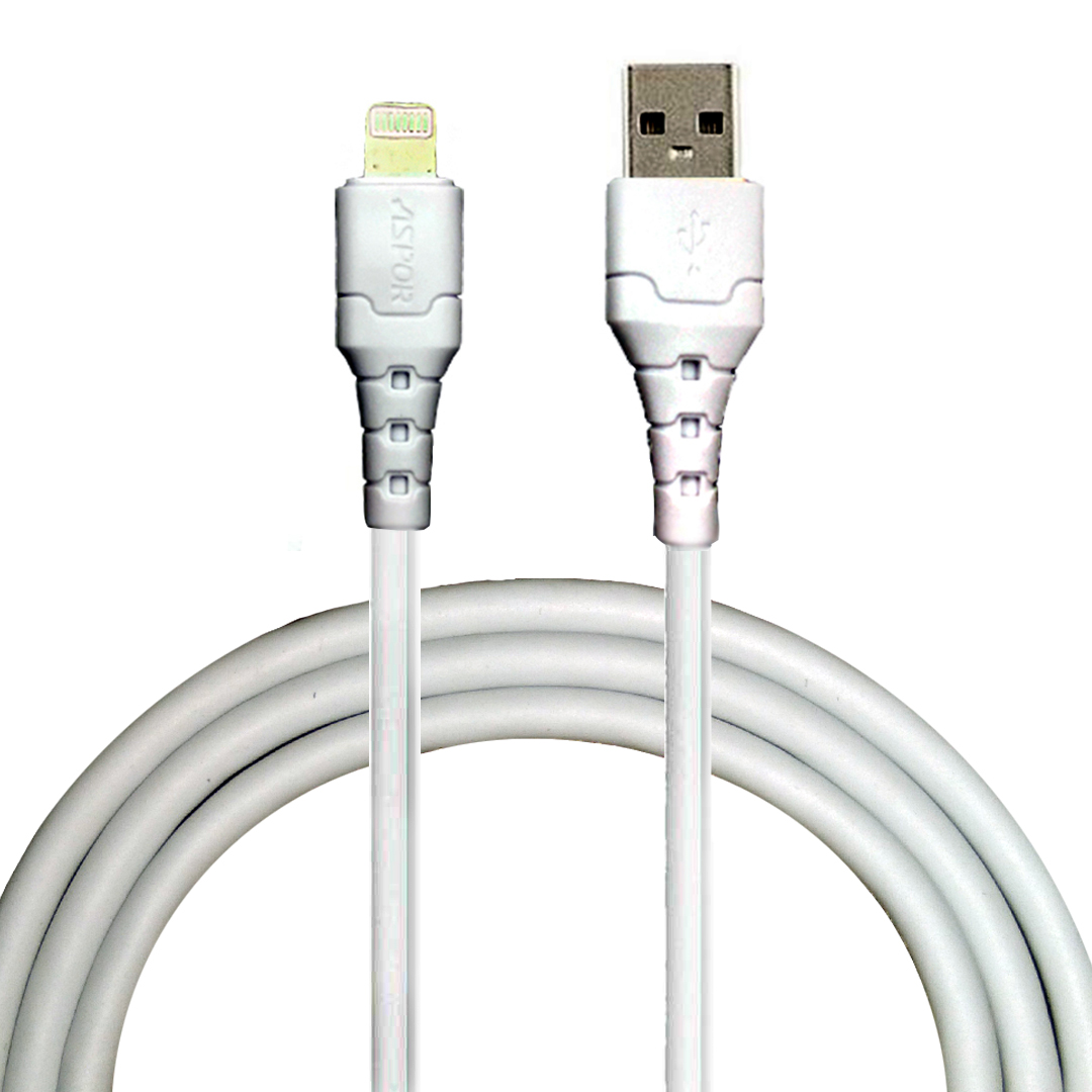 کابل تبدیل USB به لایتنینگ آسپور مدل A101-fastCharge طول 1 متر