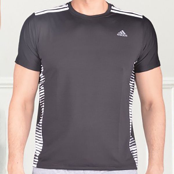 تی شرت آستین کوتاه ورزشی مردانه آدیداس مدل 8496 رنگ مشکی