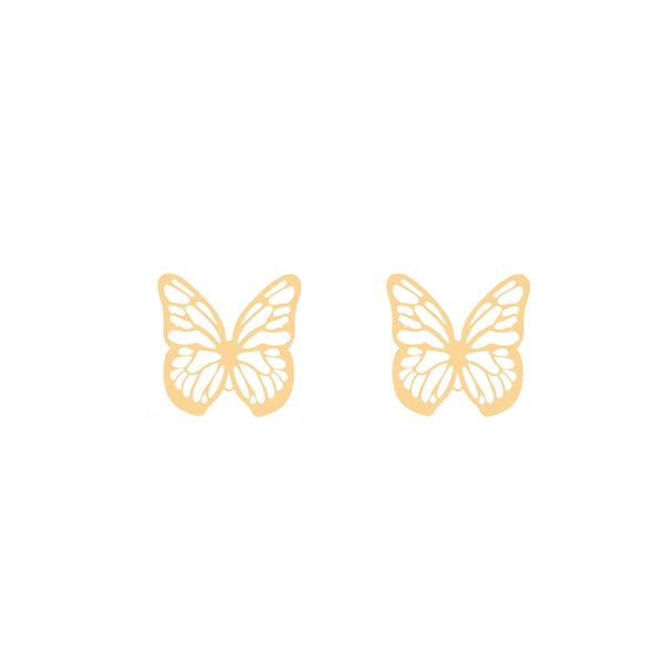 گوشواره طلا 18 عیار زنانه گالری شیدا مجد مدل پروانه کامل