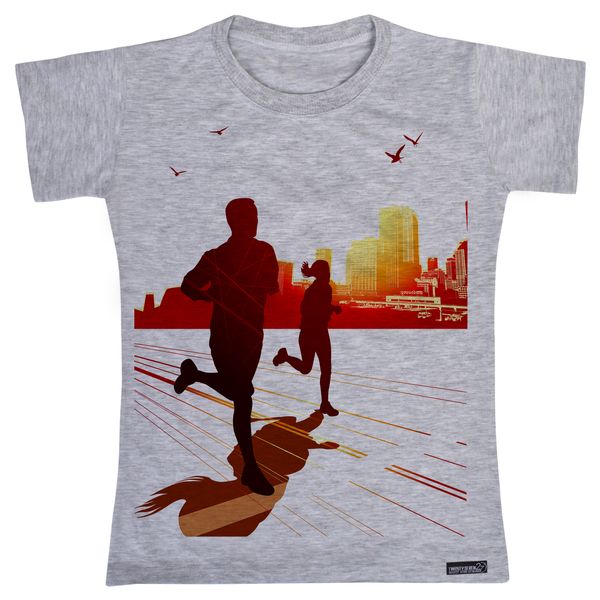 تی شرت آستین کوتاه پسرانه 27 مدل Running on Street کد MH900