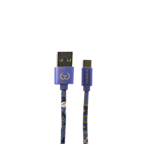 کابل تبدیل USB به USB -C یوشیتا مدل x51 طول 1 متر