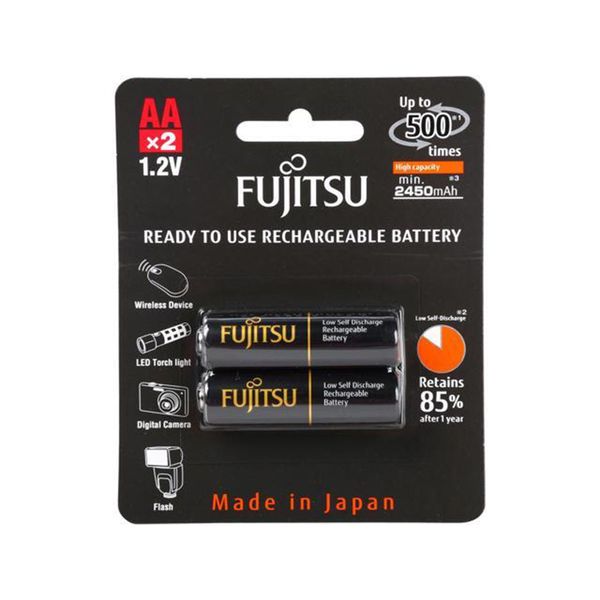 باتری قلمی قابل شارژ فوجیتسو مدل HR-3UTHCEU بسته 2 عددی