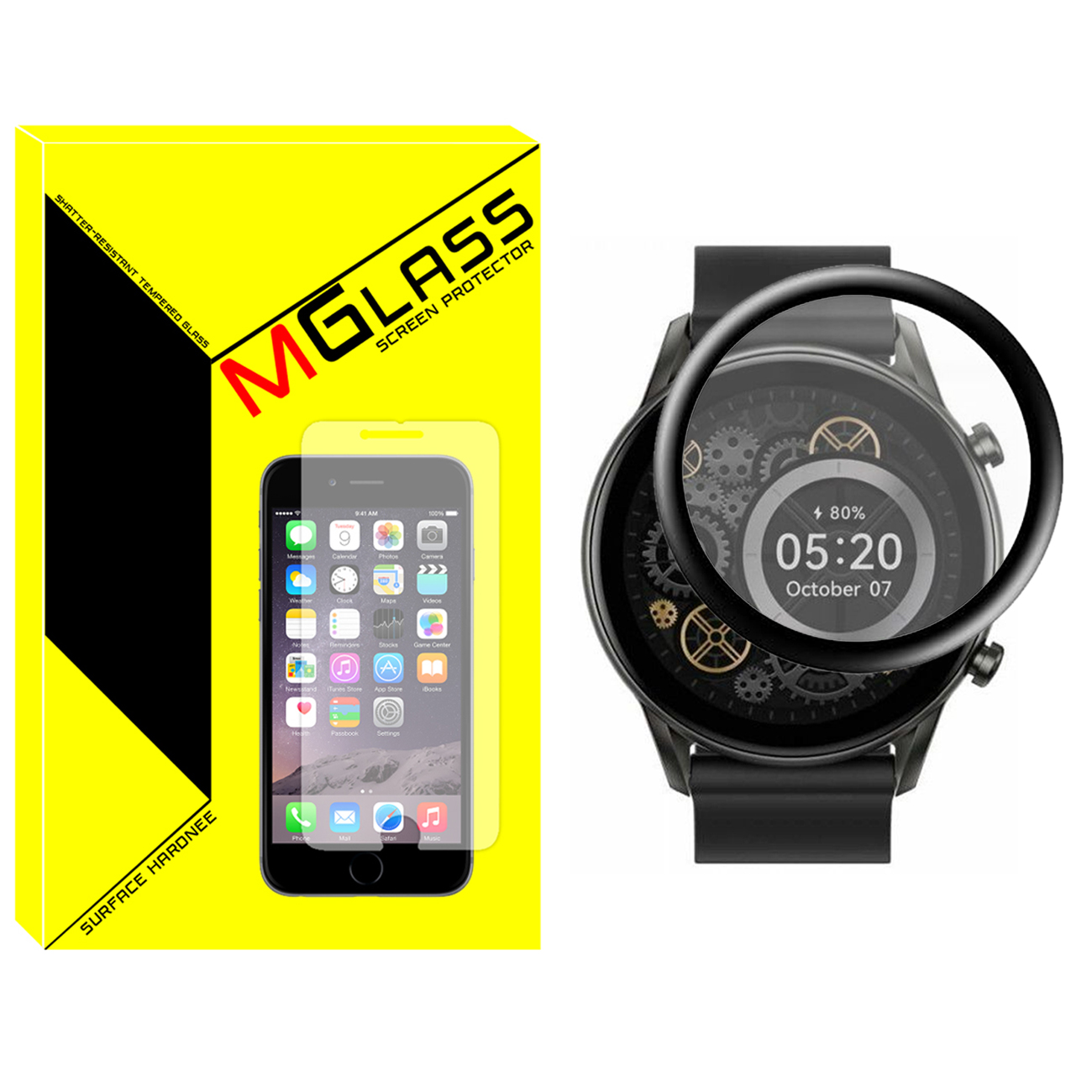 محافظ صفحه نمایش نانو ام‌گلس مدل Pmma-MG مناسب برای ساعت هوشمند هایلو RT2