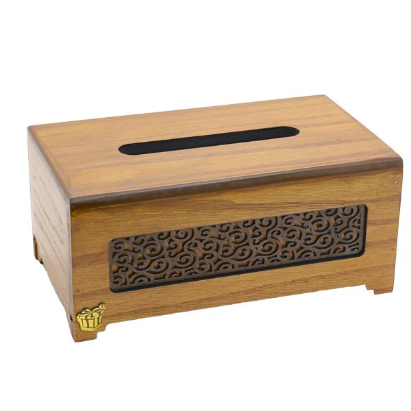 جعبه دستمال کاغذی لوکس باکس مدل چوبی کد LB832