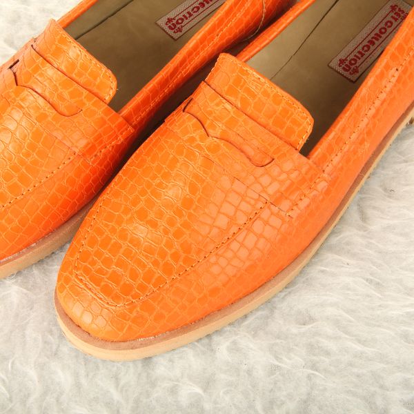 کفش زنانه ست کالکشن مدل 2117 سنگی رنگ نارنجی
