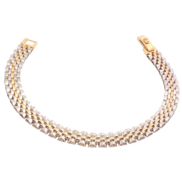 دستبند طلا 18 عیار زنانه طلای مستجابی مدل پارادایس کد S18
