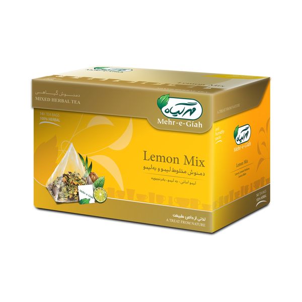 دمنوش گیاهی لیمو مهرگیاه بسته 14 عددی