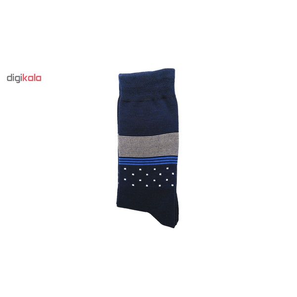 جوراب مردانه نانو گلکار مدل لاینست مجموعه 12 عددی کد 14