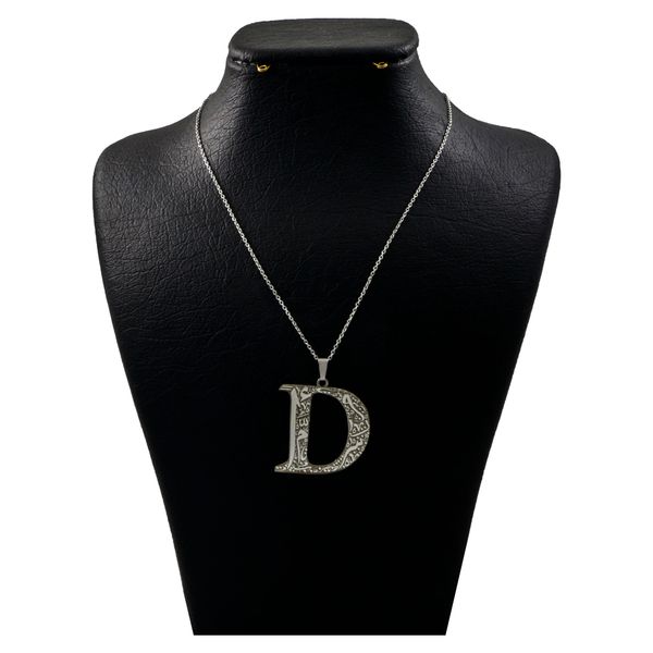 گردنبند نقره زنانه دلی جم طرح D کد D 666