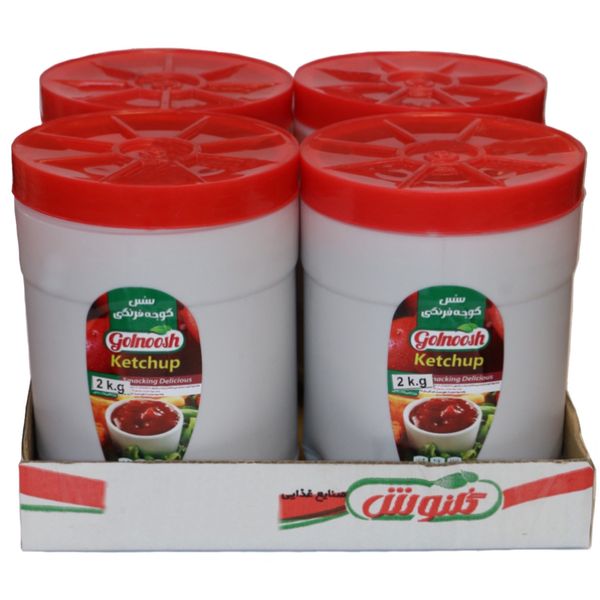 سس گوجه فرنگی  گلنوش - 2000 گرم بسته 4 عددی