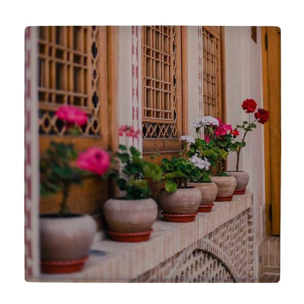  کاشی کارنیلا طرح گلدان و ایوان سنتی کد wkk1415