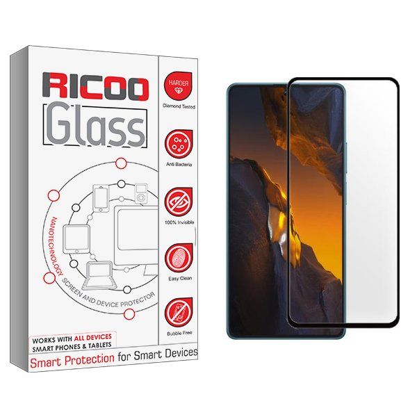 محافظ صفحه نمایش شیشه ای ریکو مدل RiC2 مناسب برای گوشی موبایل شیائومی Poco F5