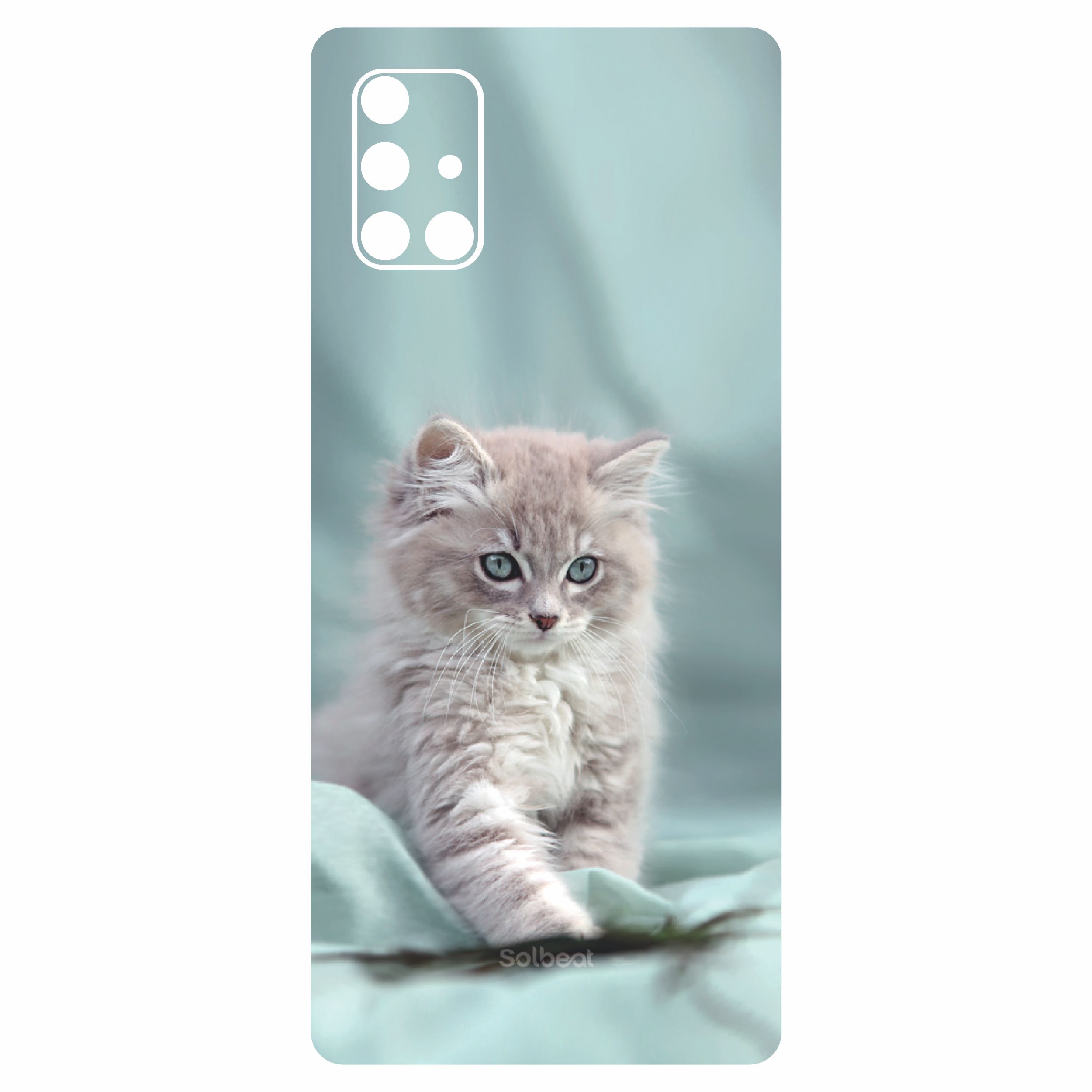 برچسب پوششی سلبیت مدل Mercury Cat مناسب برای گوشی موبایل سامسونگ Galaxy A71
