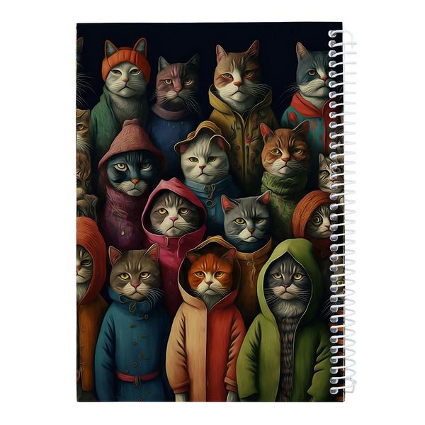  دفتر نقاشی 40 برگ کارنیلا طرح گربه های رنگارنگ کد kdn636