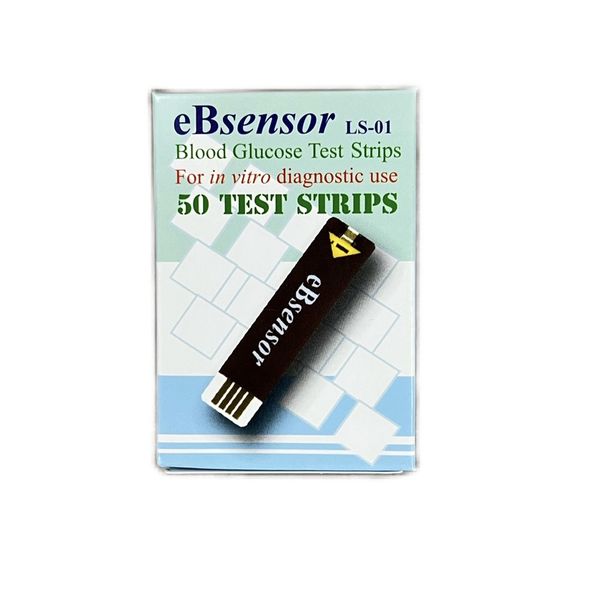 نوار تست قند خون ای بی سنسور مدل eBsensor بسته 50 عددی