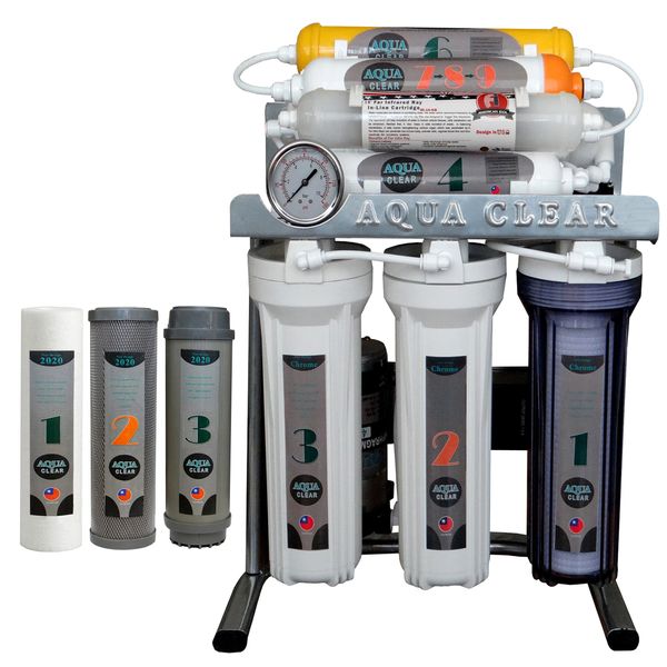 دستگاه تصفیه کننده آب آکوآ کلیر مدل CHROME - AC5400 به همراه فیلتر مجموعه 3 عددی