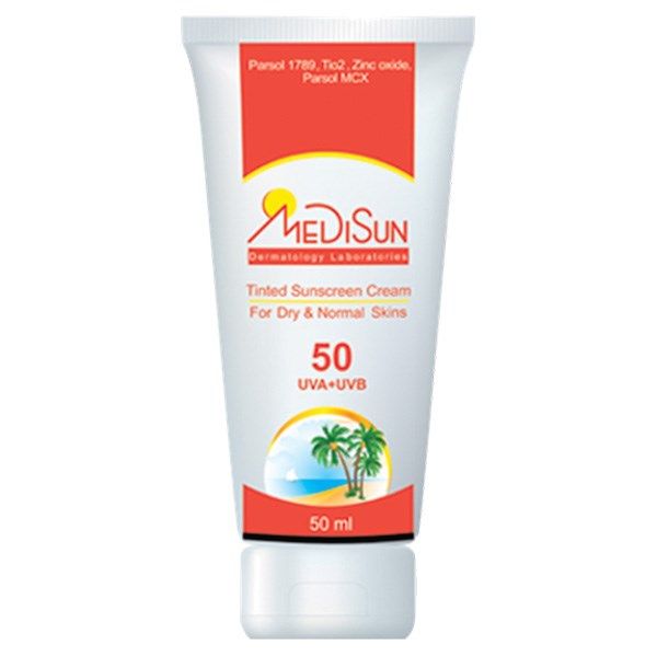 کرم ضد آفتاب رنگی مدیسان SPF50
