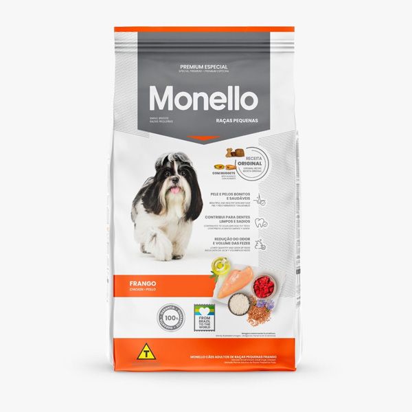 غذای خشک سگ مونلو مدل نژاد کوچک وزن 1 کیلوگرم
