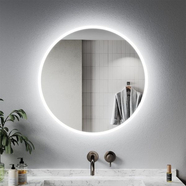 آینه سرویس بهداشتی مدل دایره بک لایت کد wc70