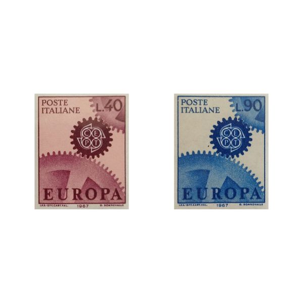 تمبر یادگاری مدل اروپا سپت ایتالیا مجموعه 2 عددی 