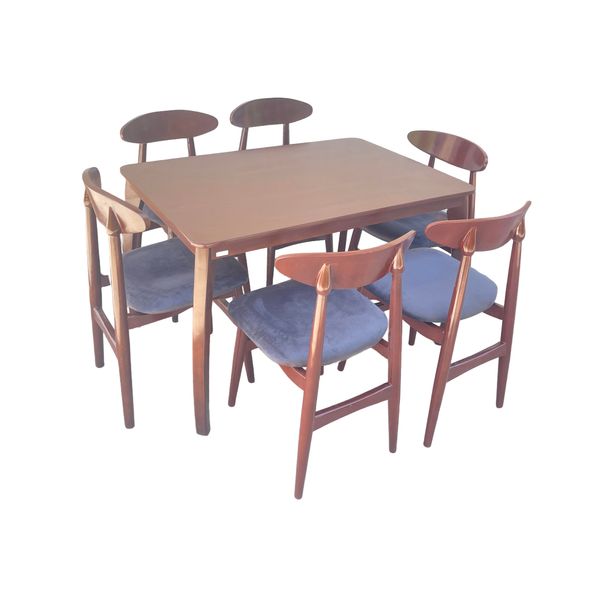 میز و صندلی ناهارخوری 6 نفره گالری چوب آشنایی مدل Gh-Van-Bog6