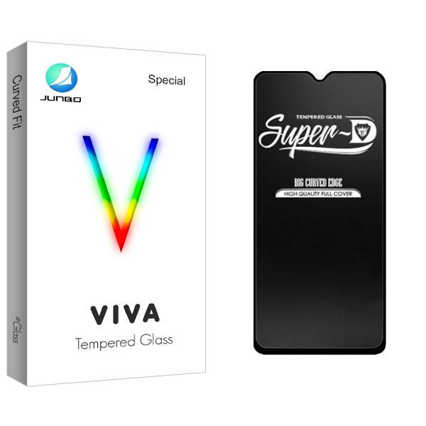 محافظ صفحه نمایش شیشه ای جانبو مدل Viva Glass Super-D مناسب برای گوشی موبایل شیائومی Redmi 9T