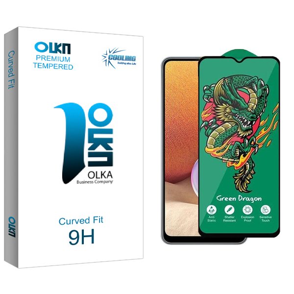 محافظ صفحه نمایش کولینگ مدل Olka Green_Dragon مناسب برای گوشی موبایل سامسونگ Galaxy A32 5G