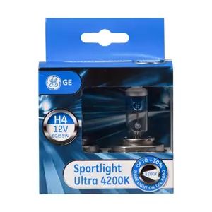   لامپ خودرو جنرال الکتریک مدل Sportlight Ultra 4200K کد H4 بسته 2 عددی